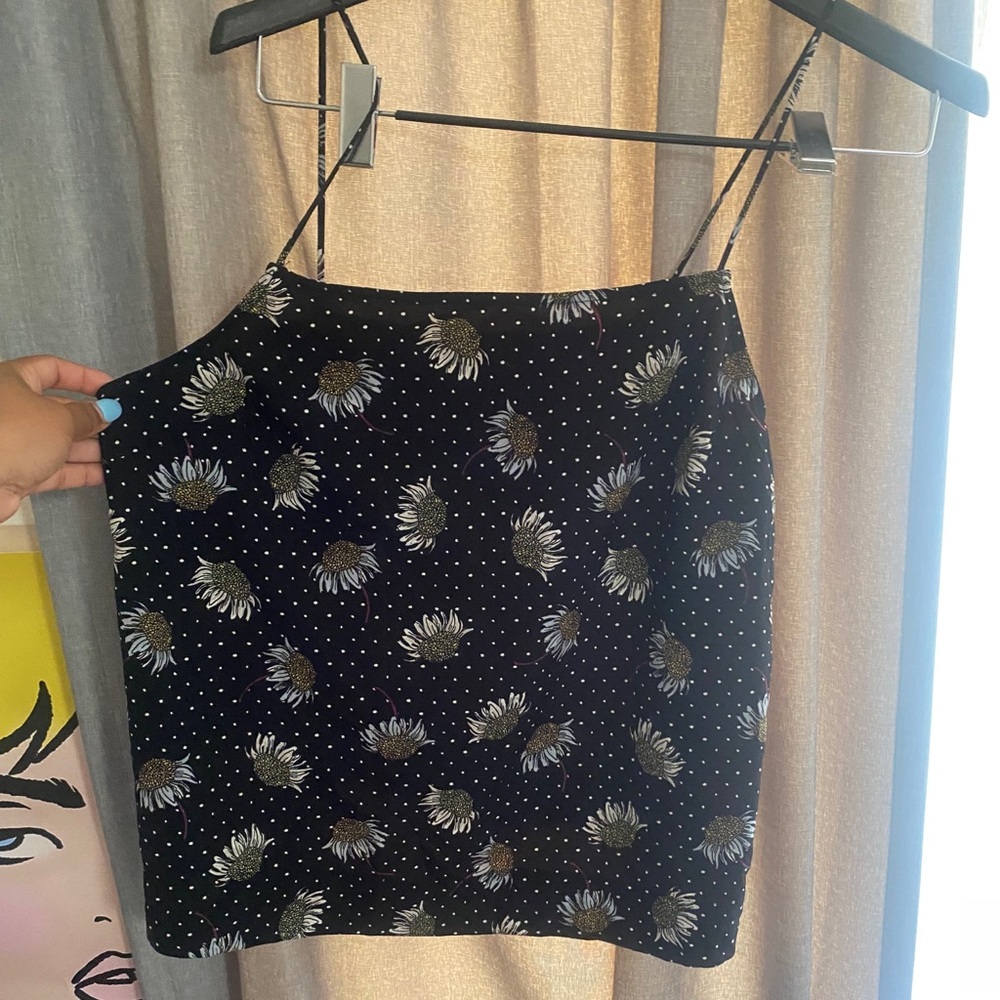 Topshop Sunflower Halter Top